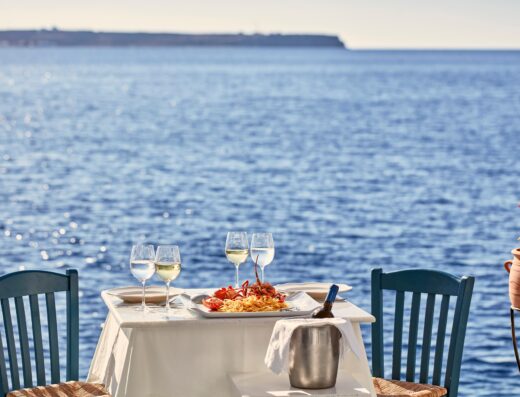 sunset by paraskevas restaurant santorini greece 1